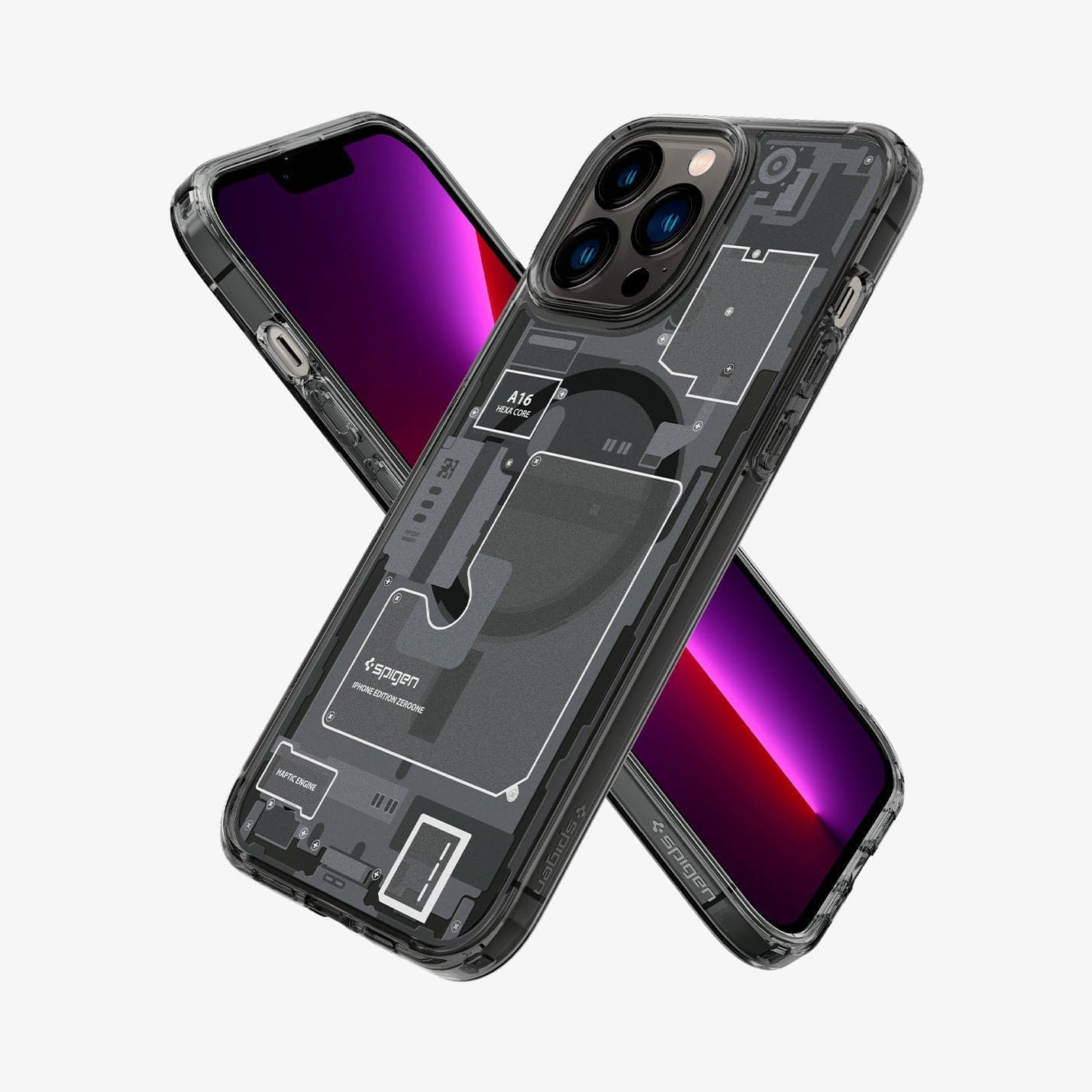 iPhone 13 Series - Ultra Hybrid (MagFit) Zero One Back Cover Case - Image 4