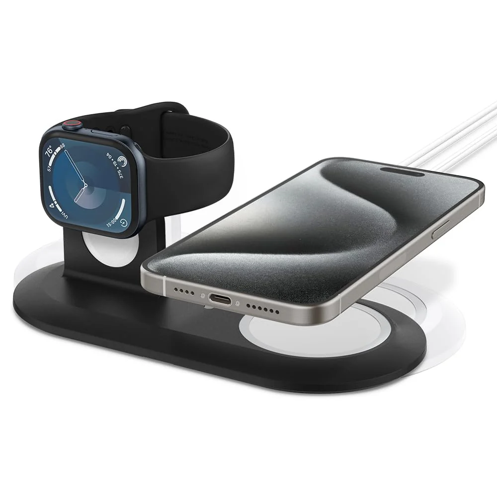 Mag Fit Duo 2 in 1 mobile stand Compatible with MagSafe Charger Stand - Image 21