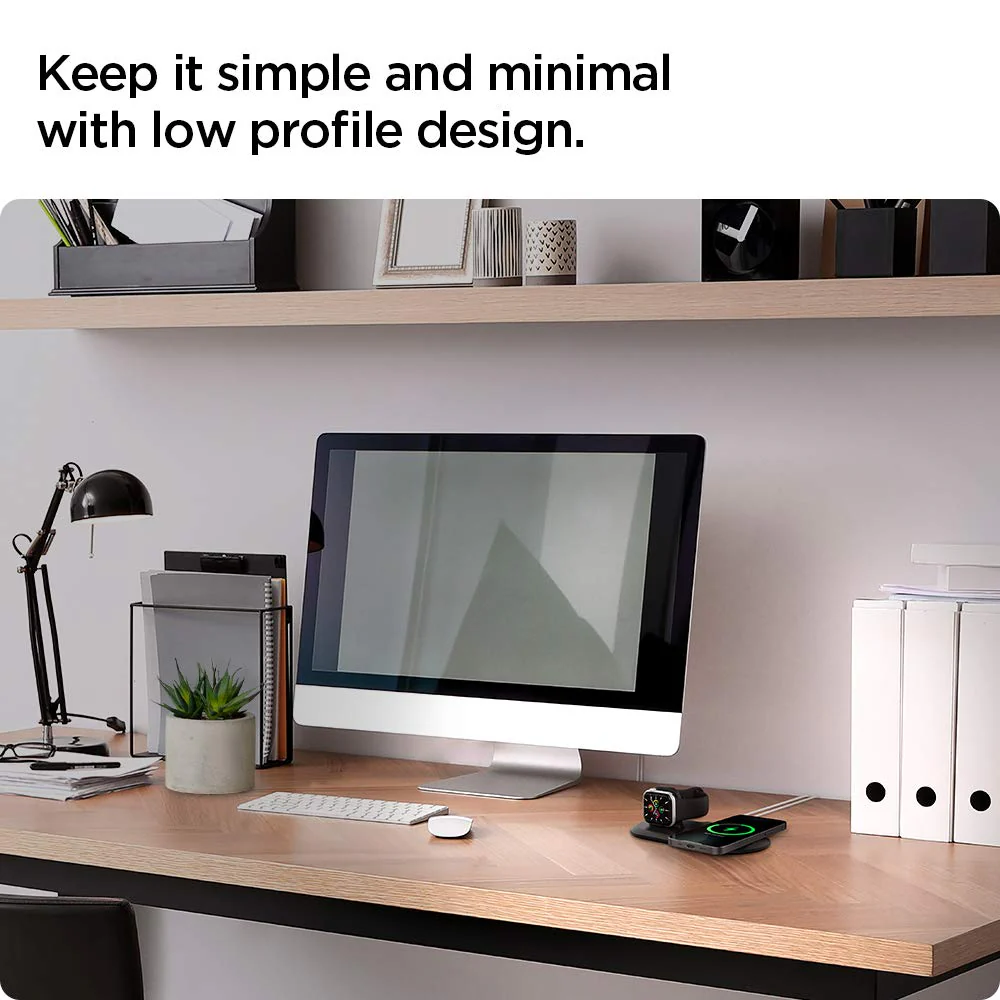 Mag Fit Duo 2 in 1 mobile stand Compatible with MagSafe Charger Stand - Image 25